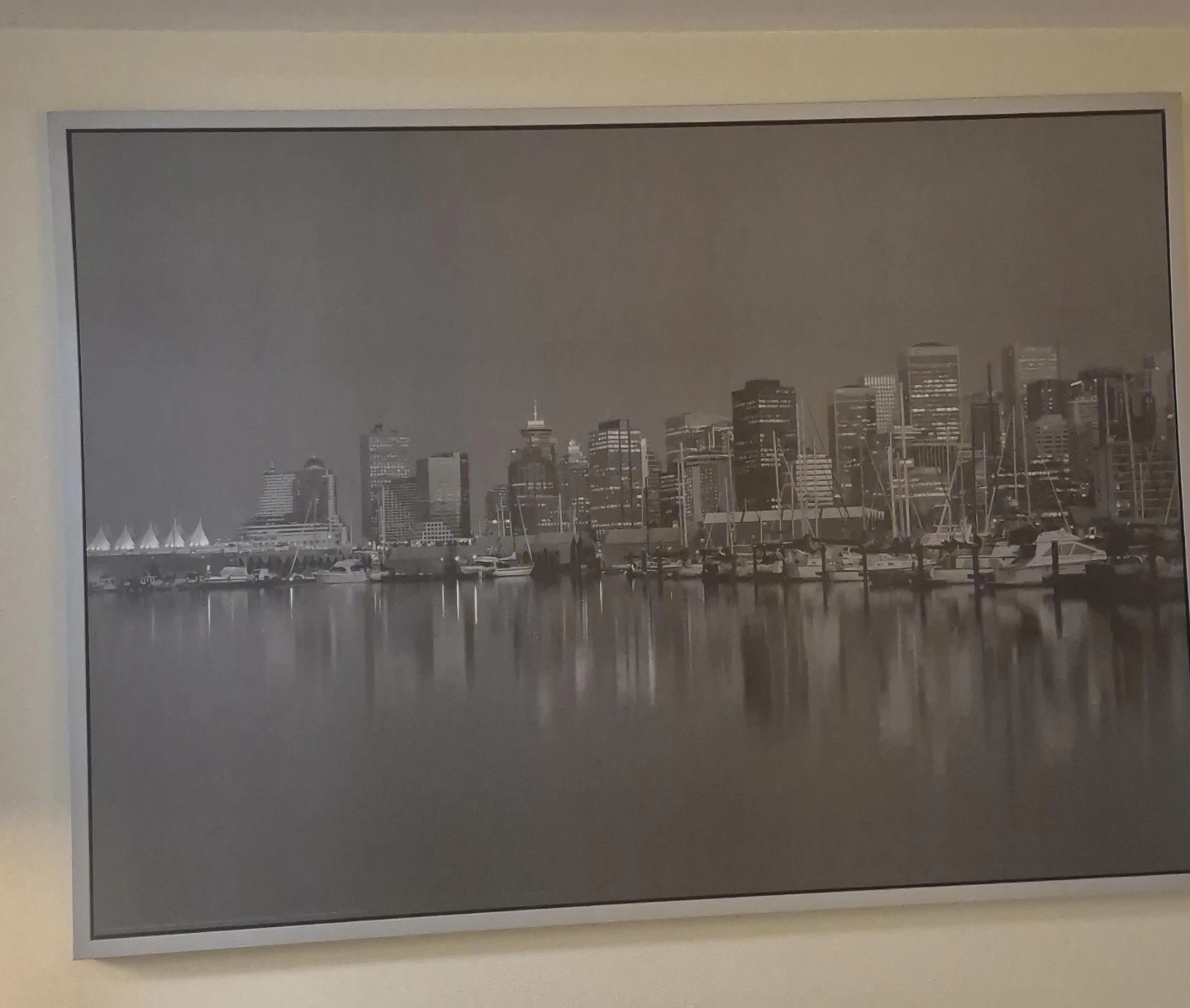 Black white large vancouver print