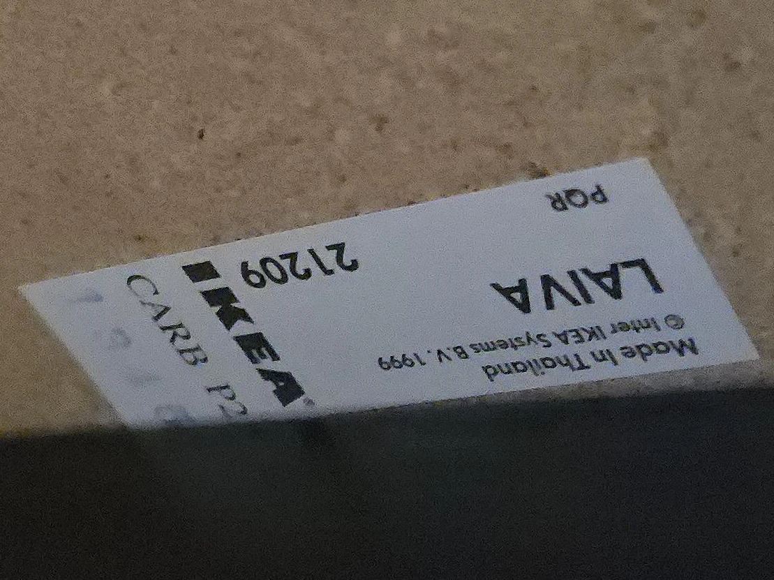 IKEA LAVA Side Table - Black