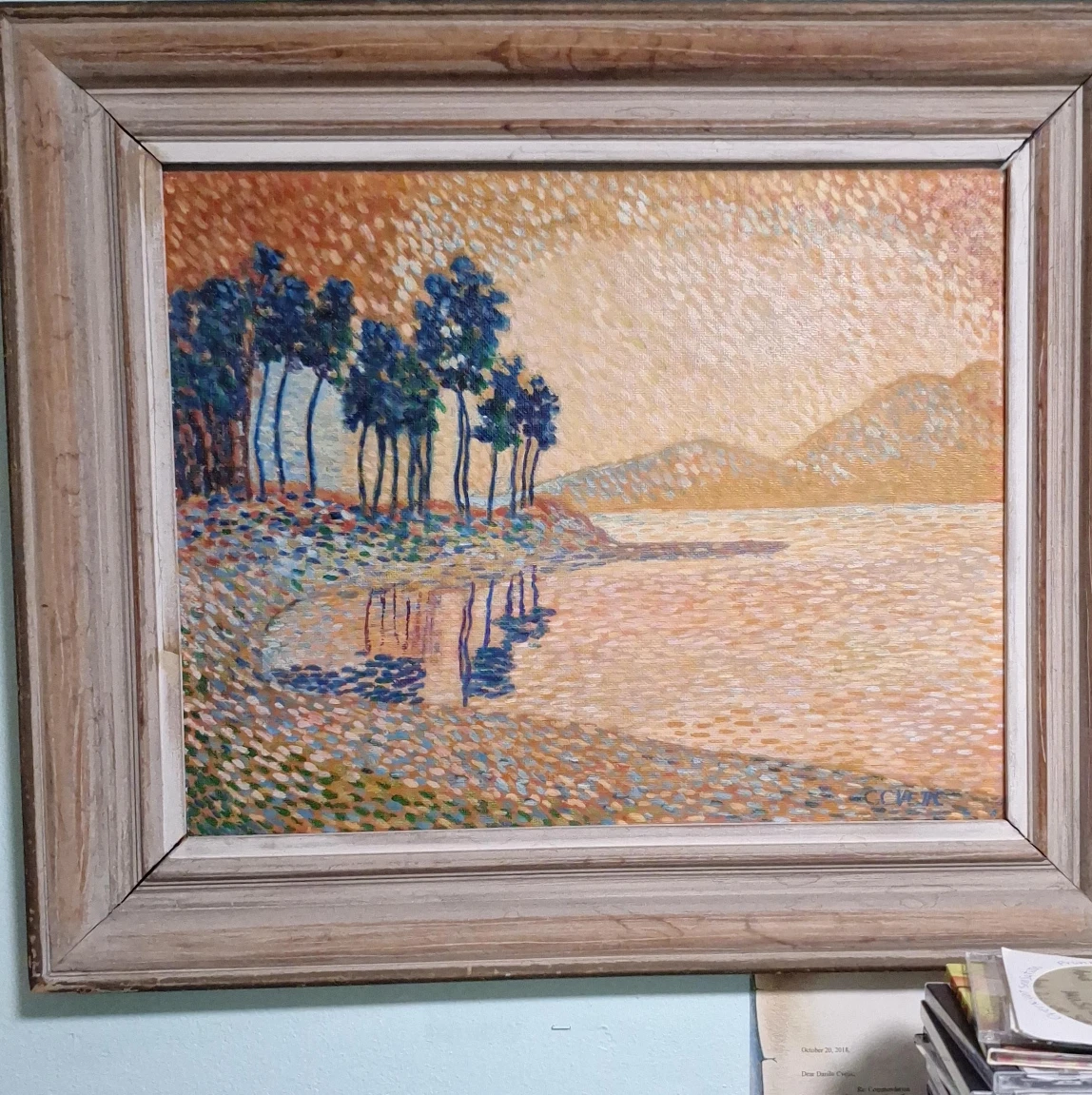 Painting of Trees and Water