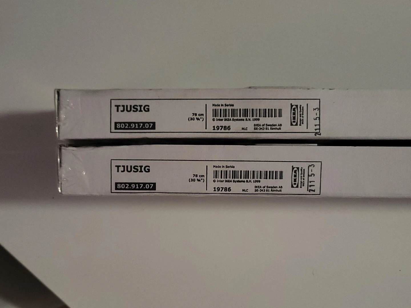 IKEA TJUSIG Coat Rack - Black, 78 cm (30 3/4")