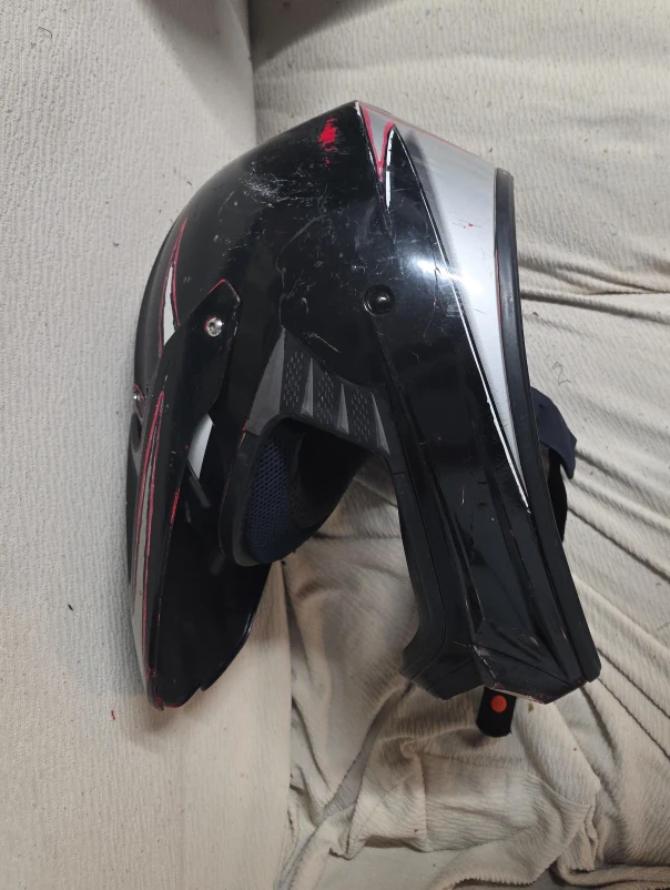 Black & Red Motorcycle Helmet