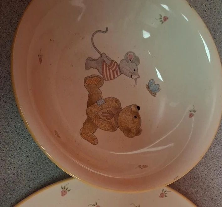 MIKASA Vintage Teddy Bear & Mouse Bowl