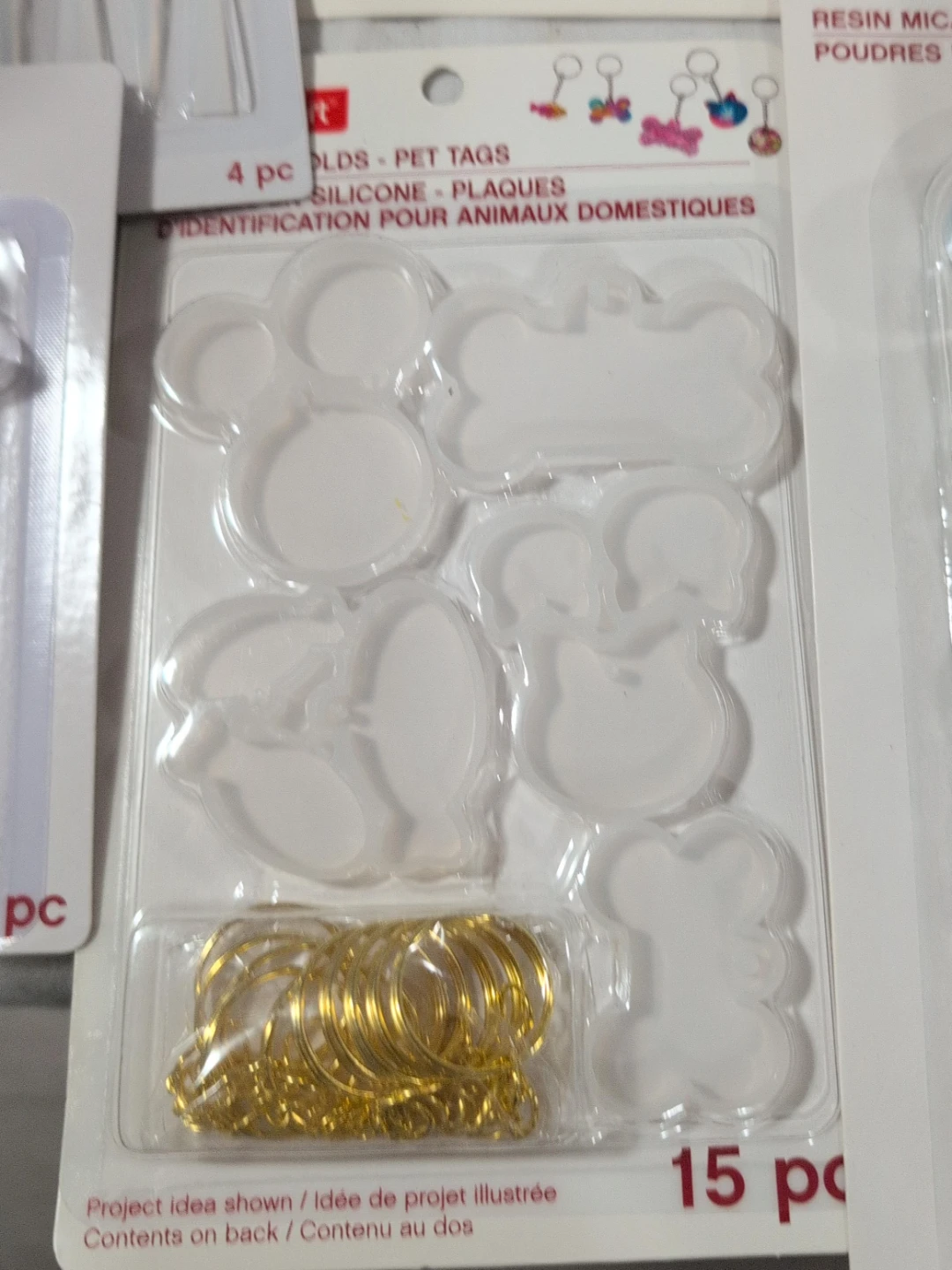 Pet Tag Resin Molds with Key Rings