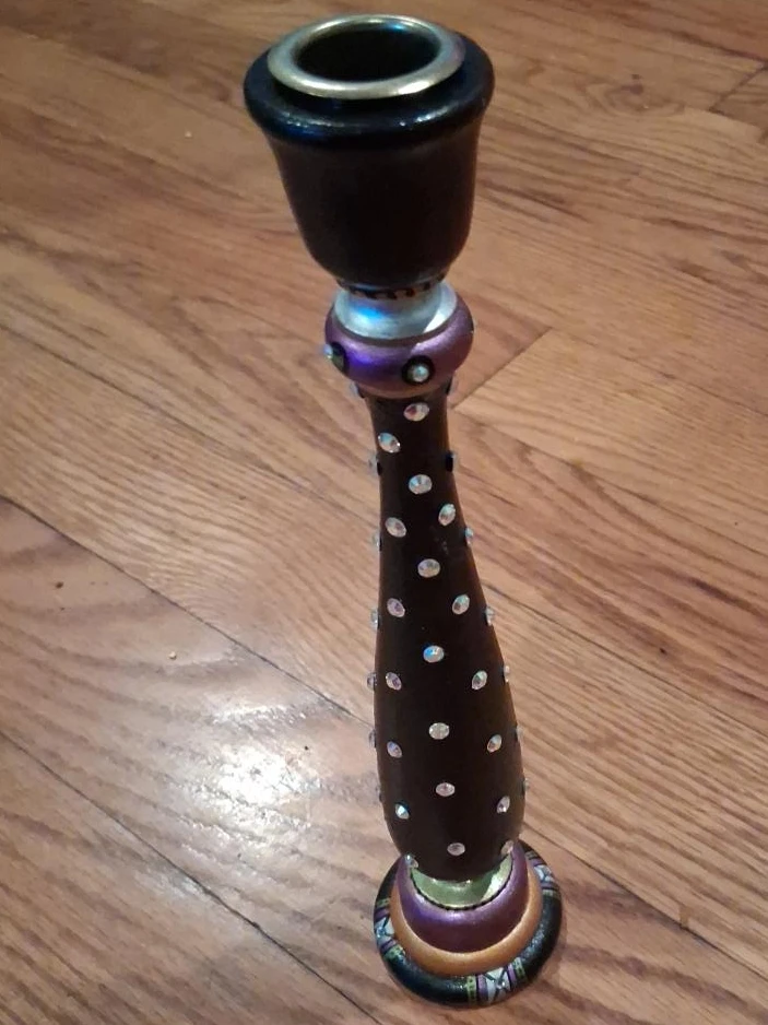 Decorative Brown Candlestick Holder