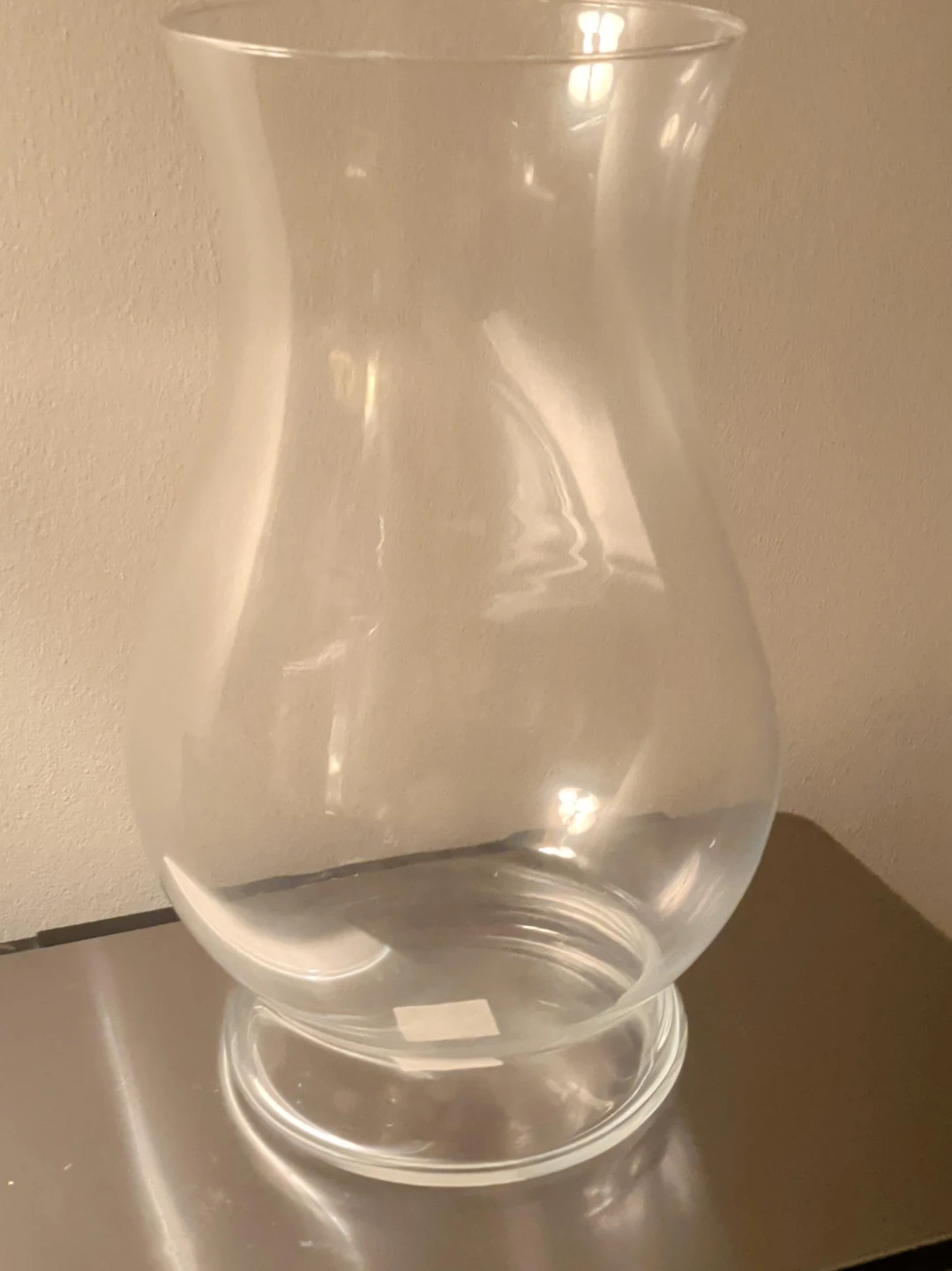Clear Glass Hurricane Vase