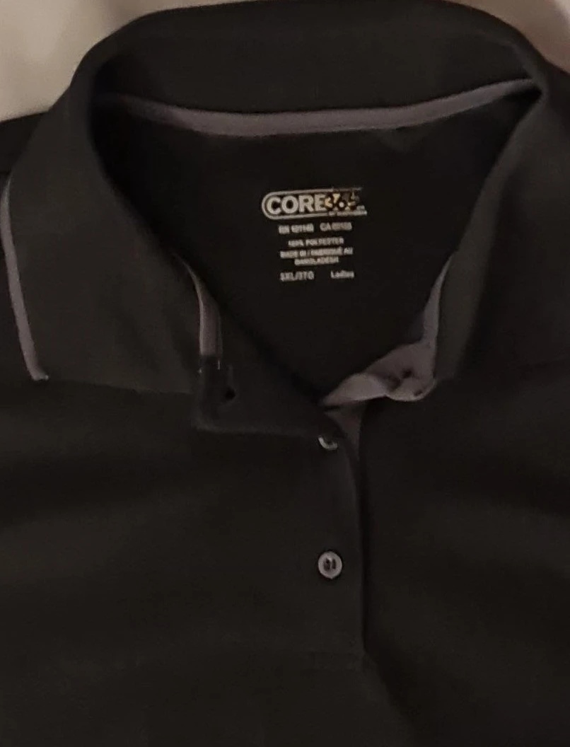 CORE 365 3XL Black Polo Shirt