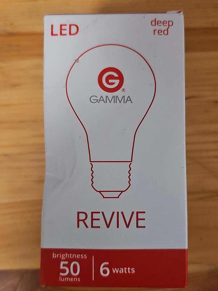 GAMMA Revive LED Bulb - Deep Red, 6 Watts, New