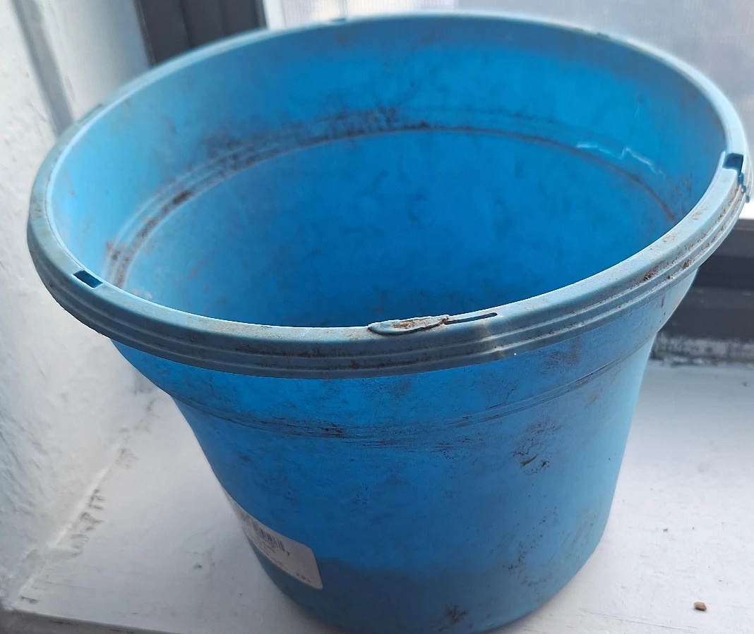 Blue Plastic Bucket