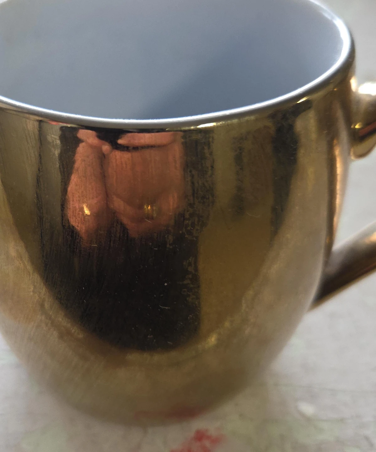 Gold Coloured Mug