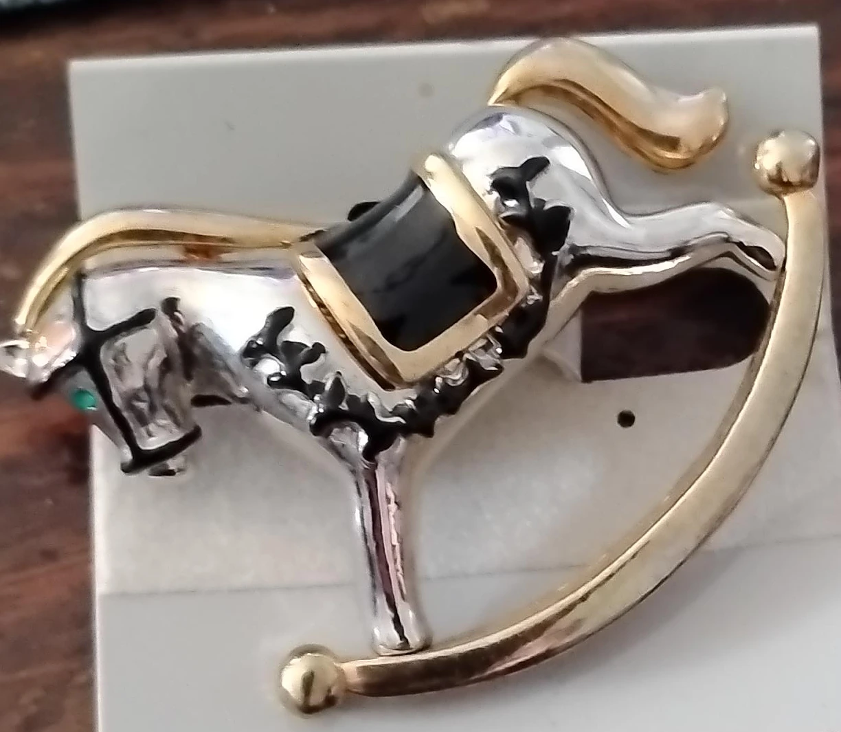 Rocking Horse Brooch Pin