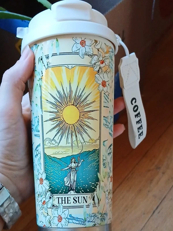 Tarot Card 'The Sun' Coffee Tumbler