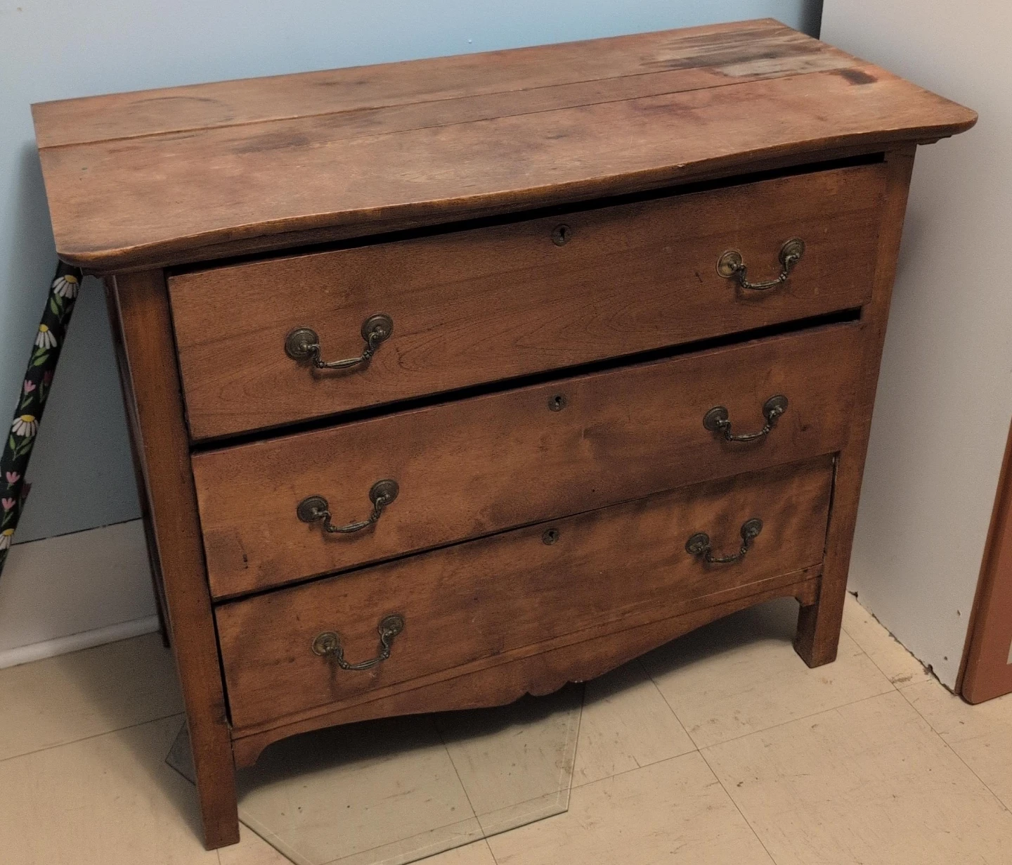 Wooden 3-Drawer Dresser