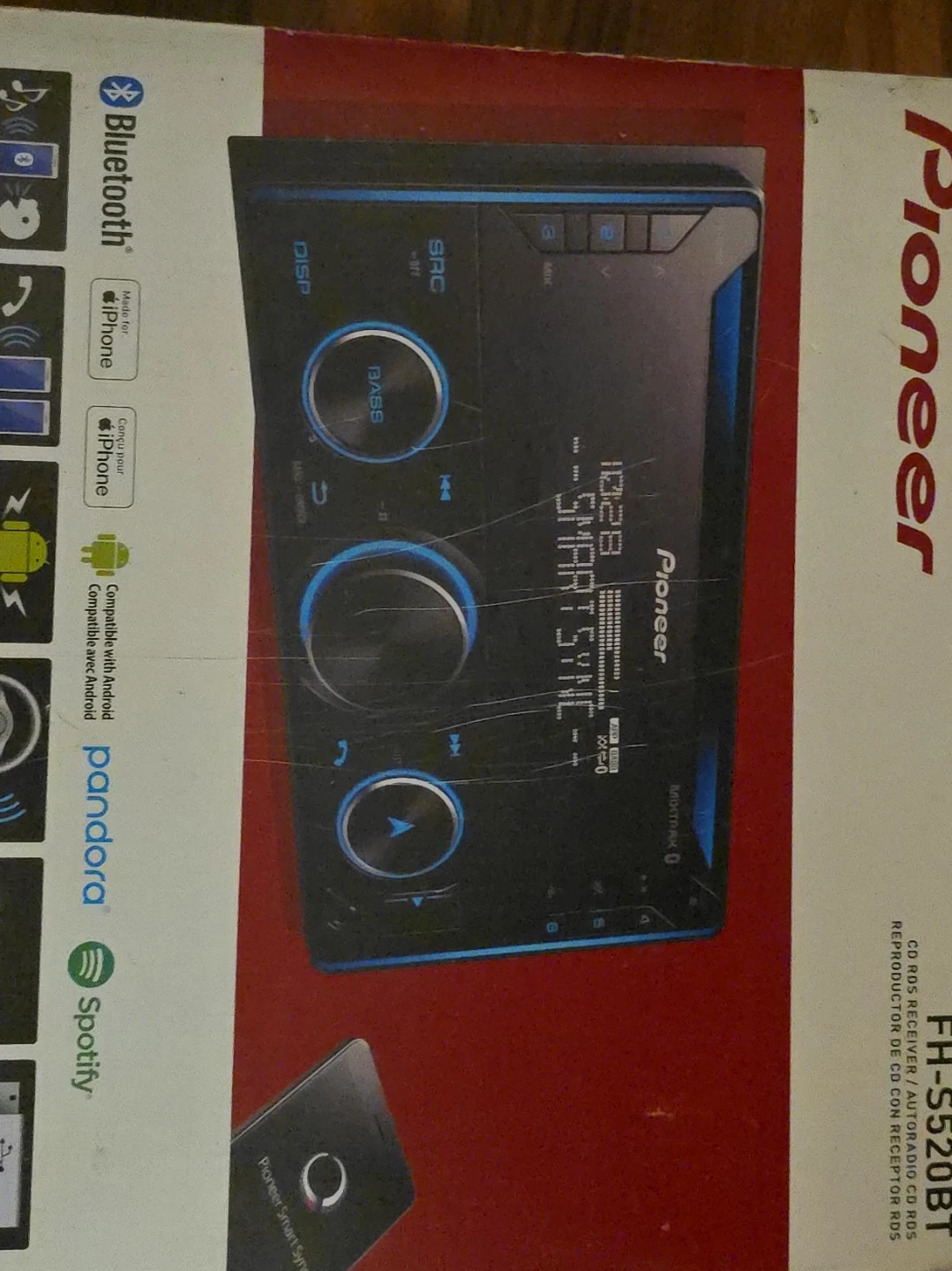 Pioneer FH-S520BT CD RDS Receiver