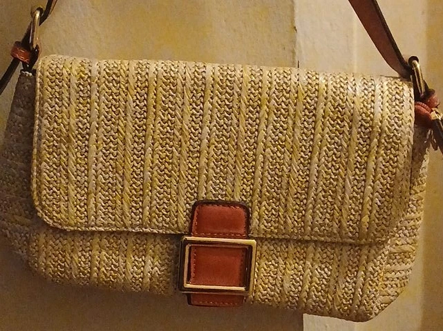 Liz Claiborne Straw Shoulder Bag
