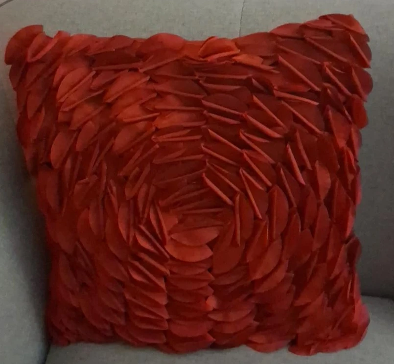 Two decorative Throw Pillows - Red