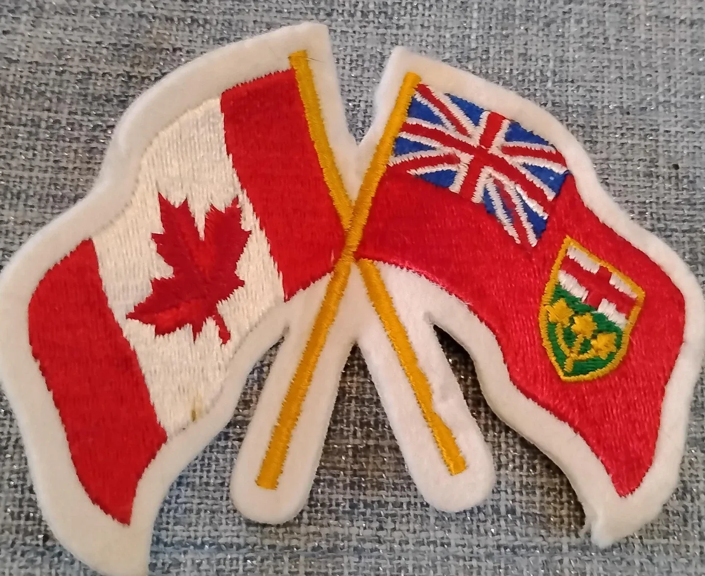 Canada & Ontario Flag Patch Set