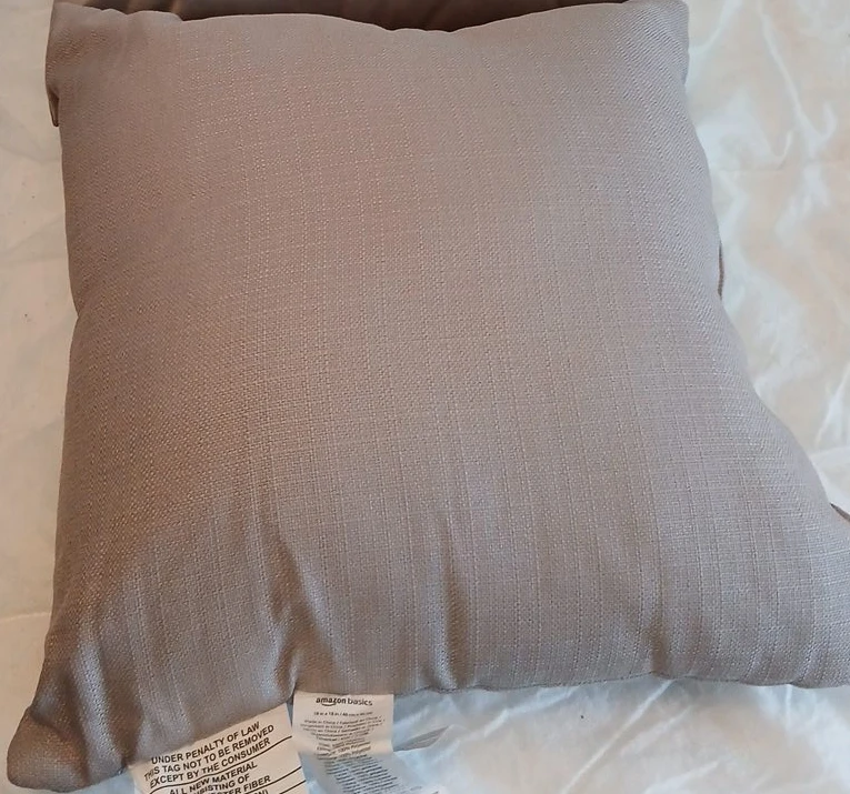 3 Amazon Basics 18x18 Throw Pillow