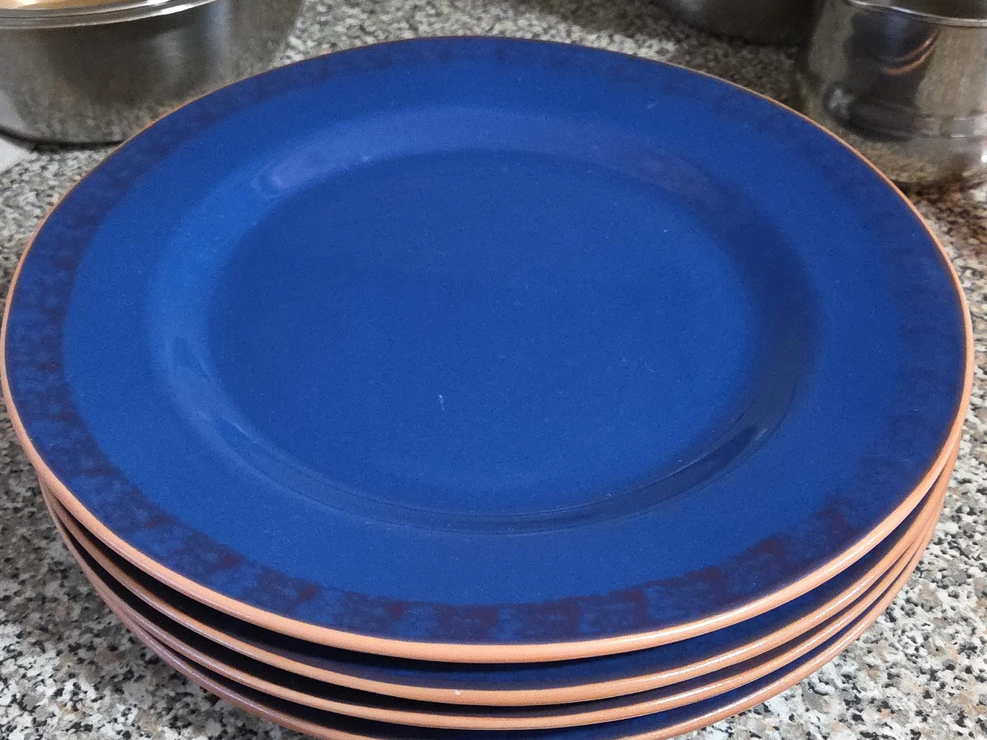 Blue Dinner Plates - Set of 4