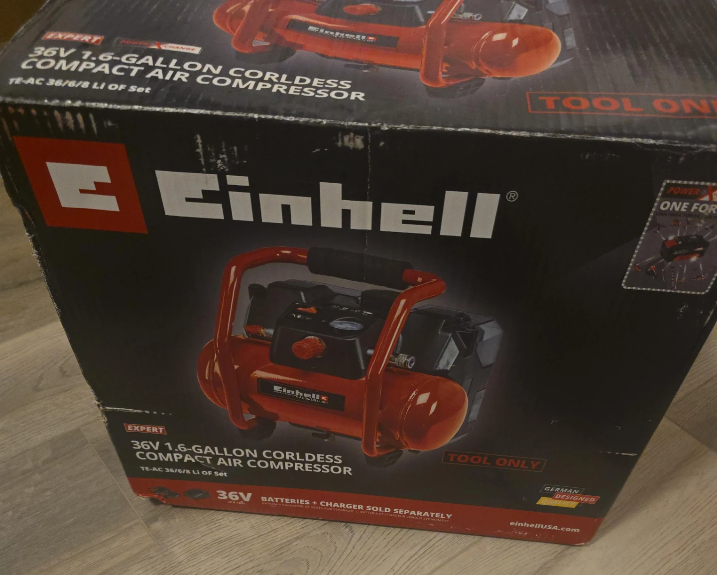 Einhell 36V 1.6-Gallon Cordless Air Compressor