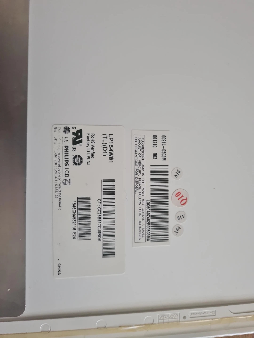 Philips LCD Panel LP154W01 (TL)(D1)