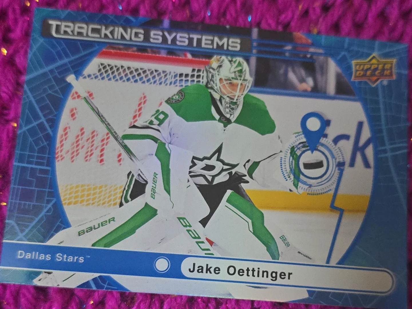 Jake Oettinger Upper Deck Hockey Card