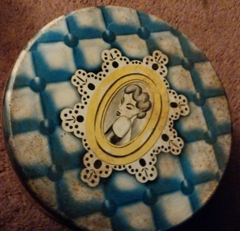 Vintage Decorative Tin Container