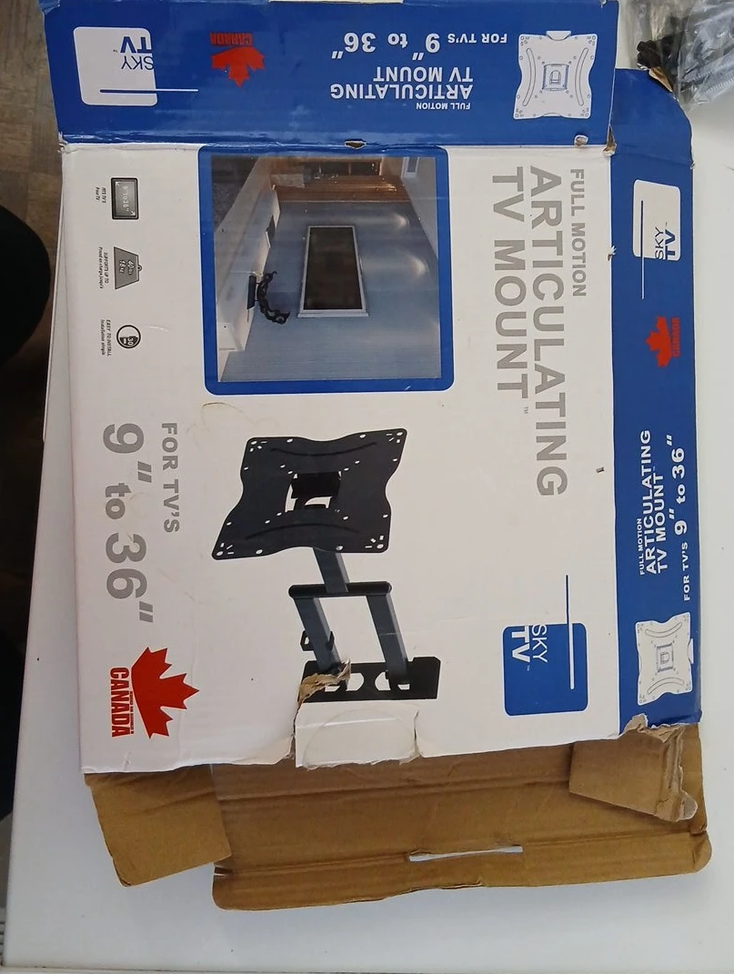 Sky Shelf Full Motion Articulating TV Mount 9"-36"