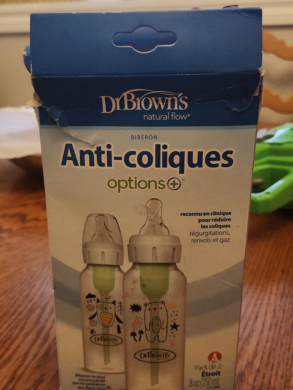 Dr. Brown's Anti-Colic Options+ Bottles, 8oz, Pack of 2 image indicator(3)