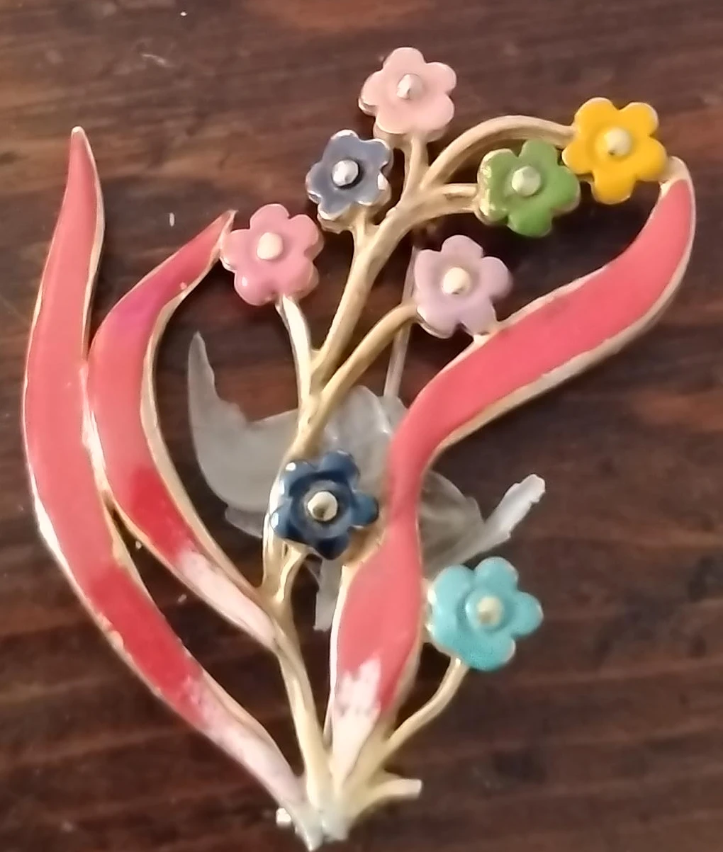 Vintage Floral Brooch Pin