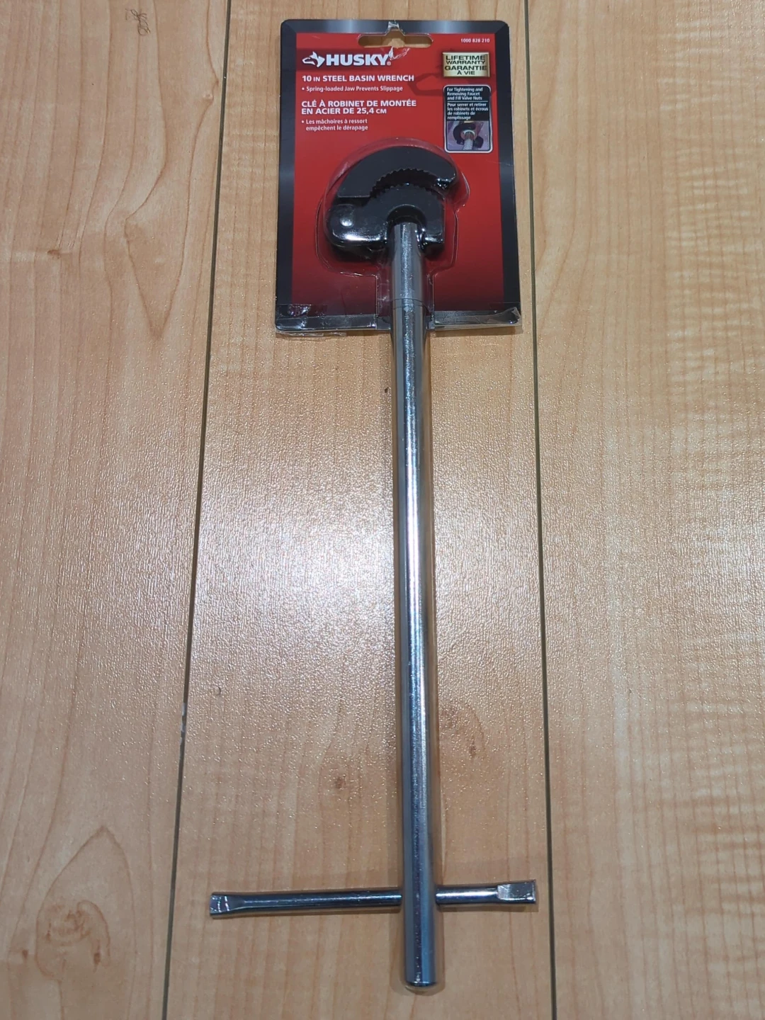 Husky 10 in Steel Basin Wrench - New
