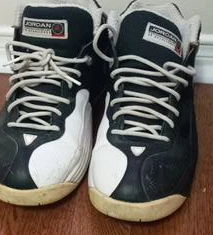 Jordan Basketball Team Black & White Shoes