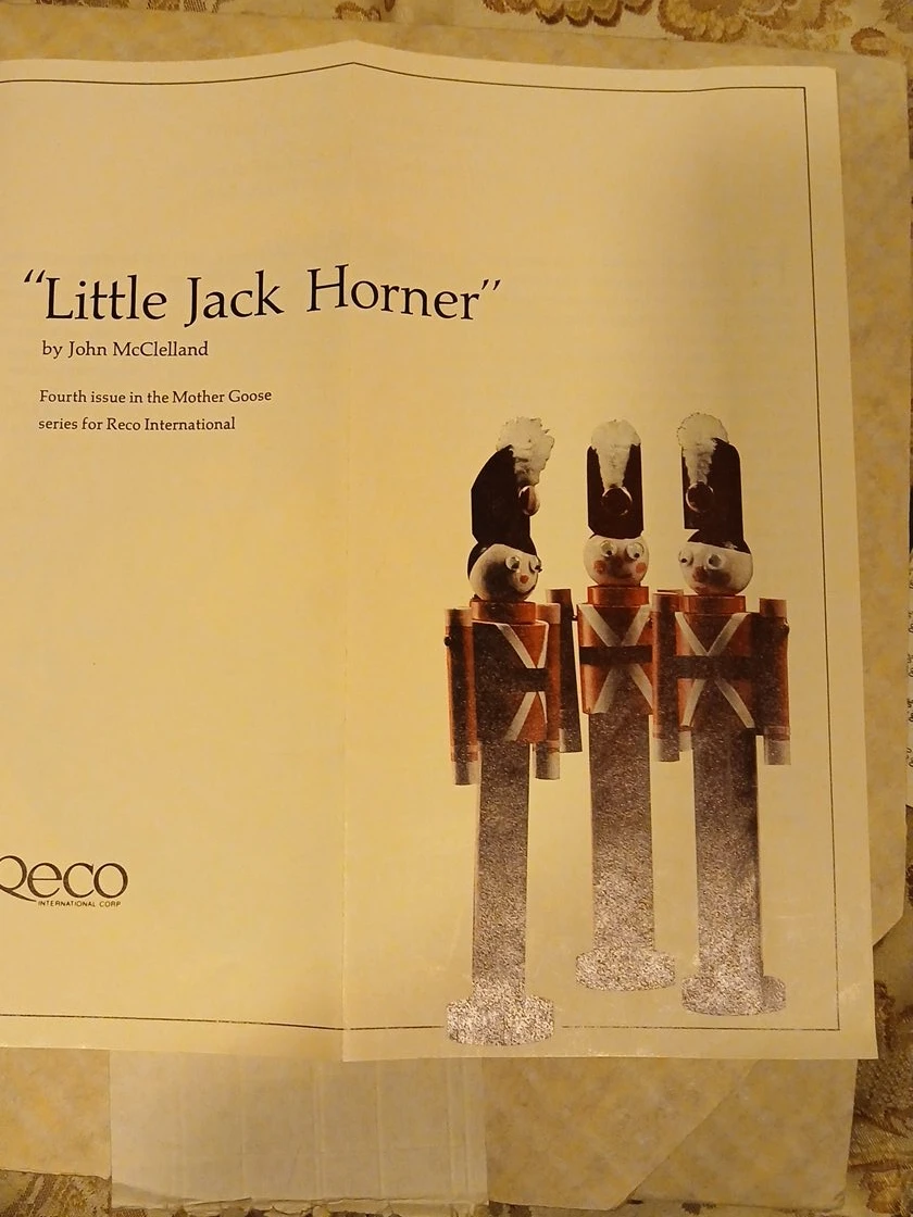 "Little Jack Horner" Fourth Issue in Mother Goose Series