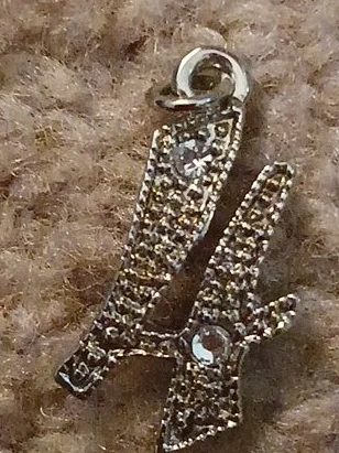 Silver Tone Bird Branch Pendant