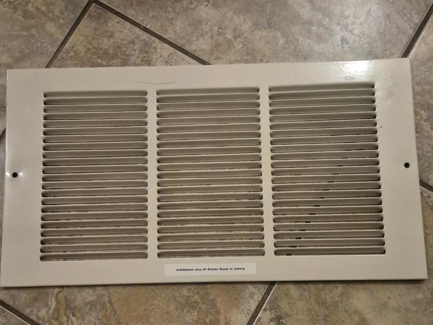 Large White Crawlspace Vent Cover