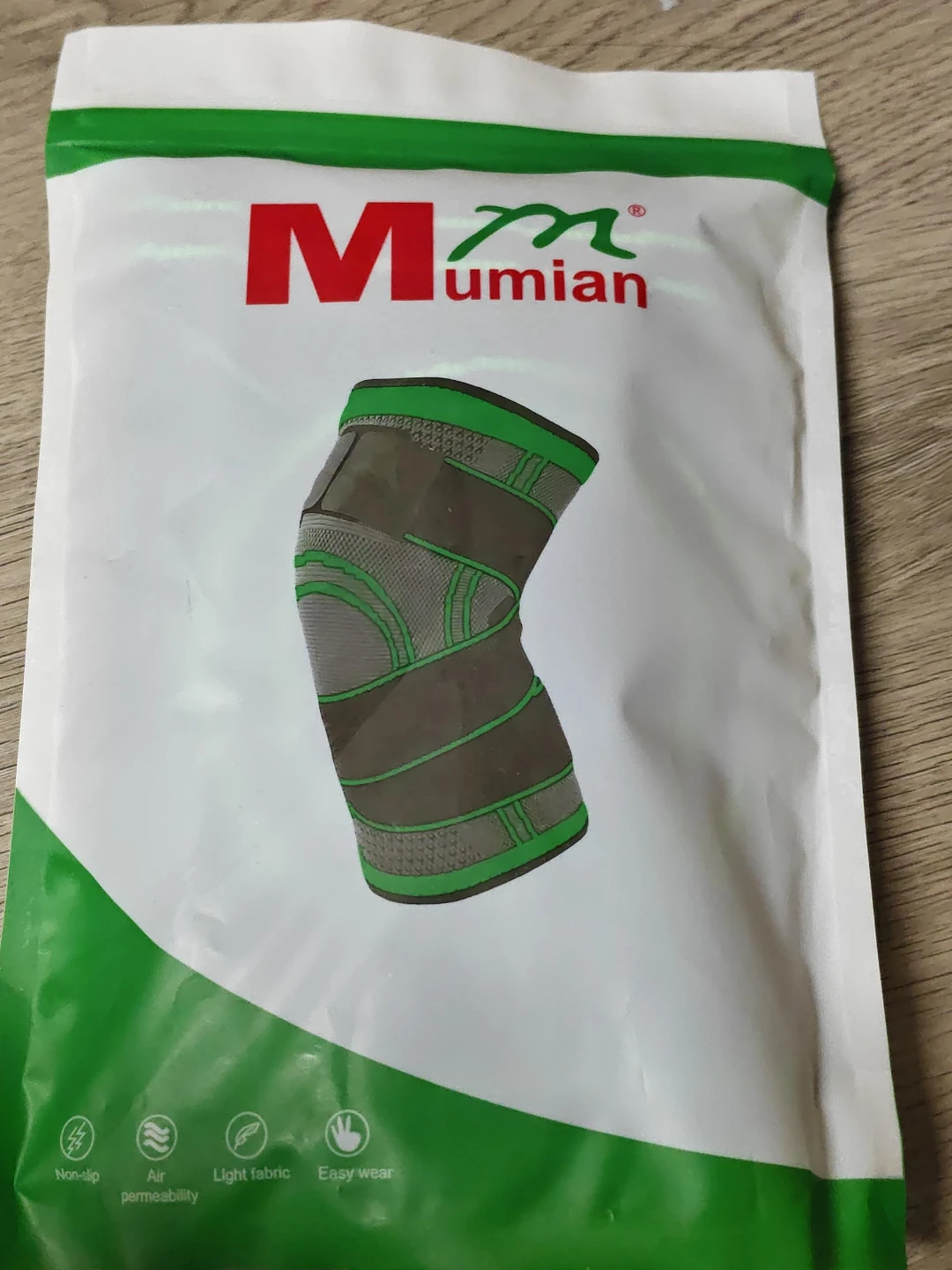 Mumian Knee Brace Support - Green & Grey ,size XXXL