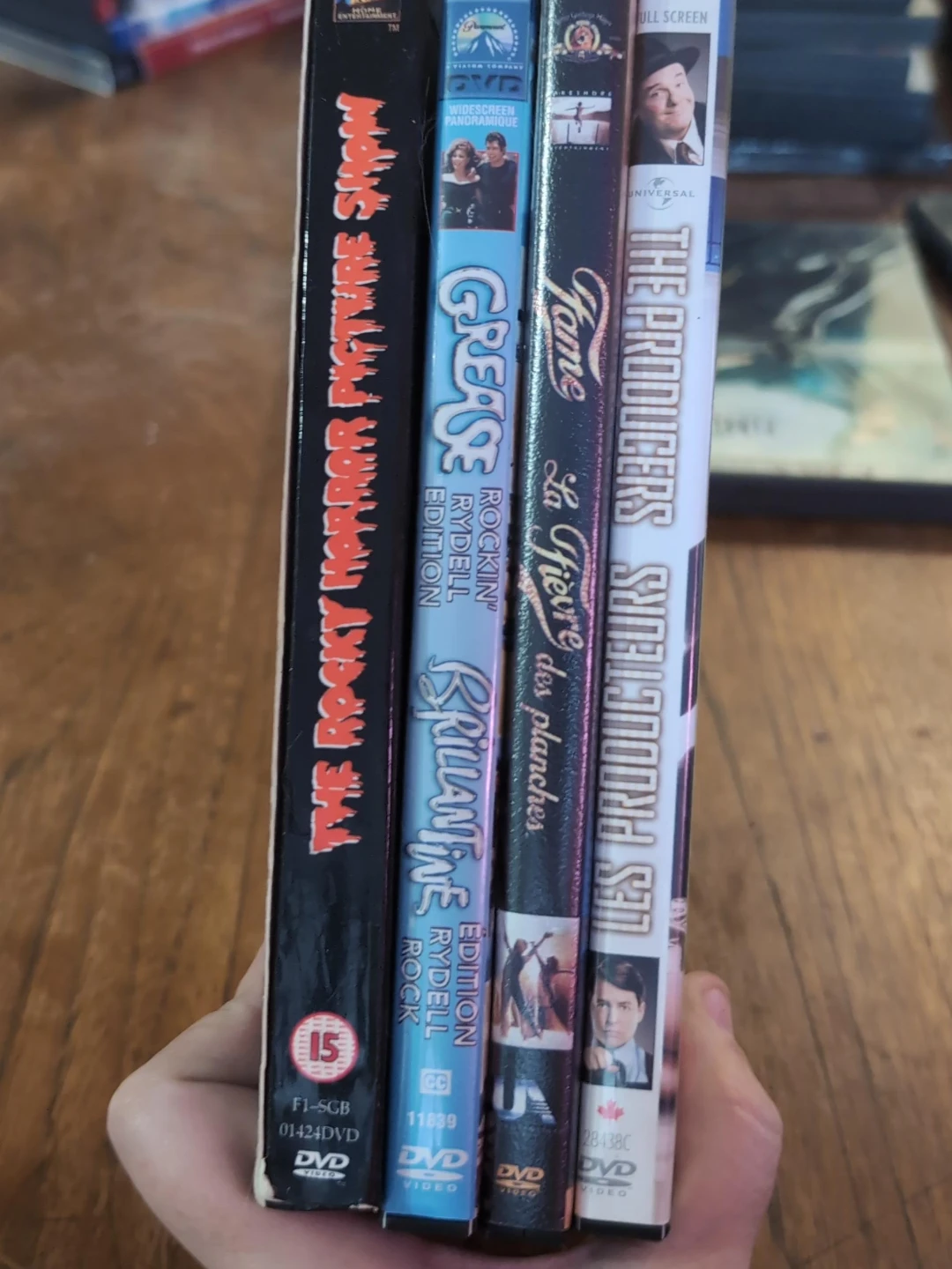 DVD Movies: Rocky Horror, Grease, Fame, The Producers image indicator(1)