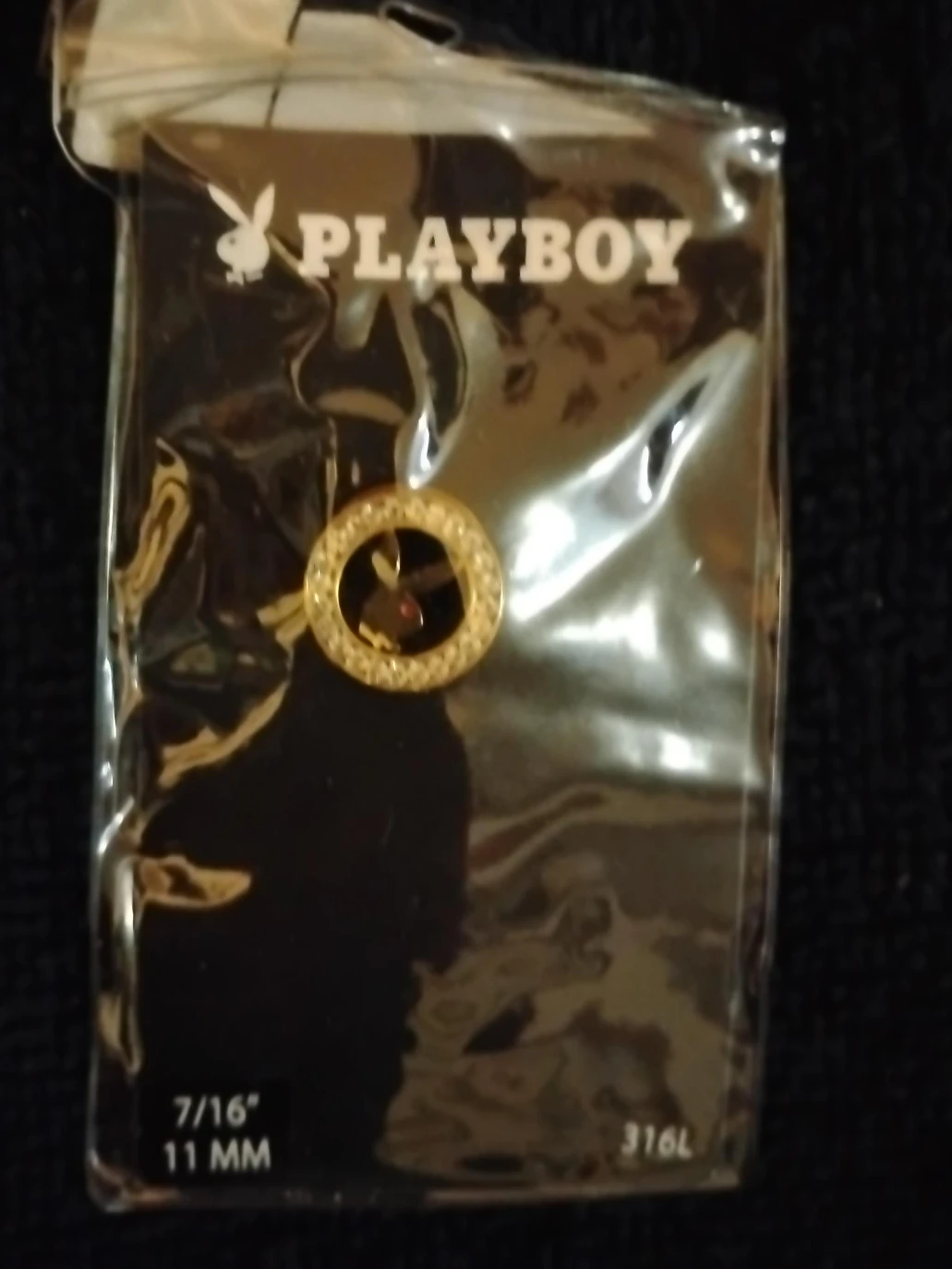 Playboy Gold Tone Lapel Pin - New in Package