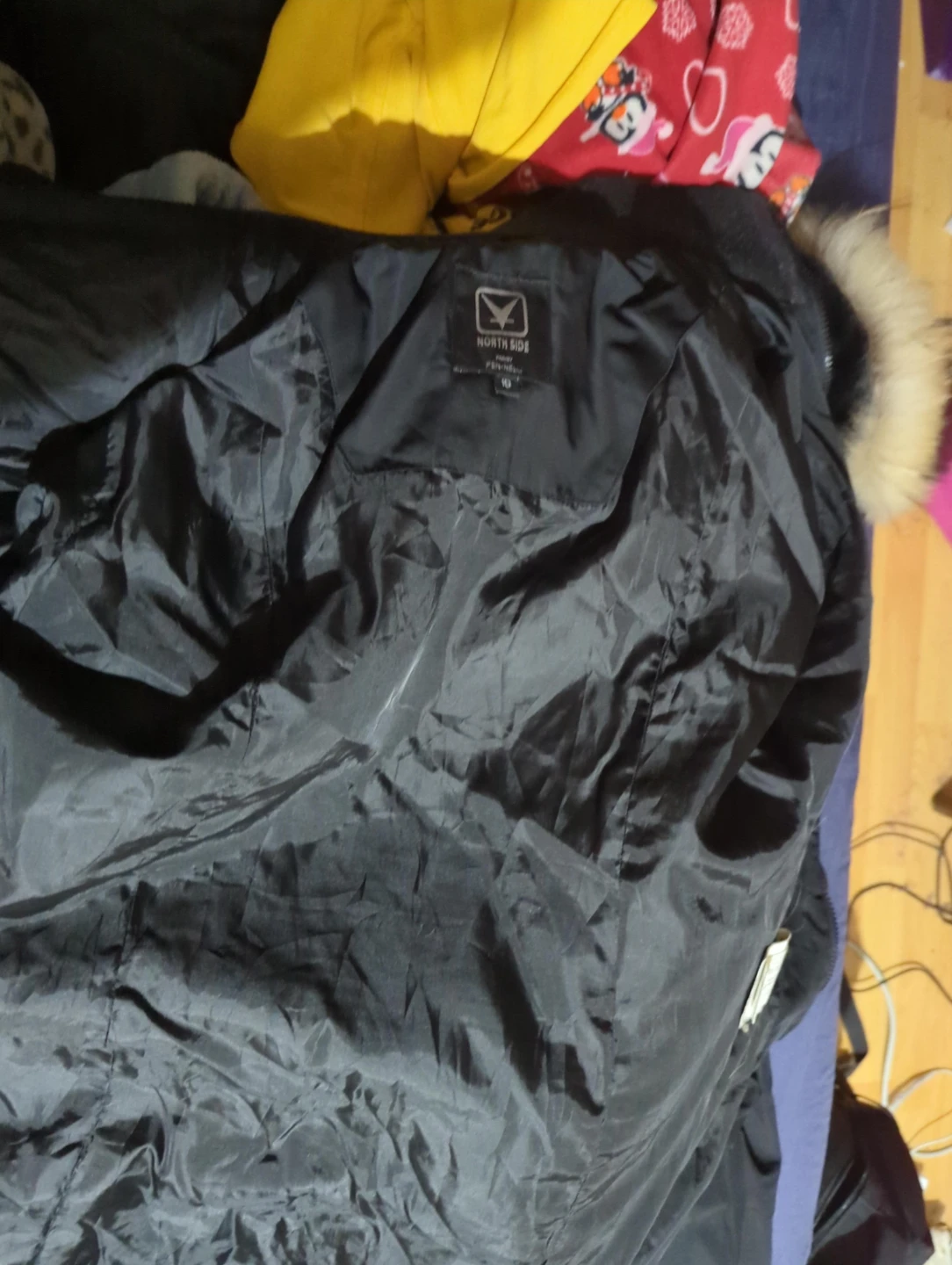 North Side Black Winter Jacket - Size M