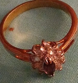 Gold Ring with Gemstone