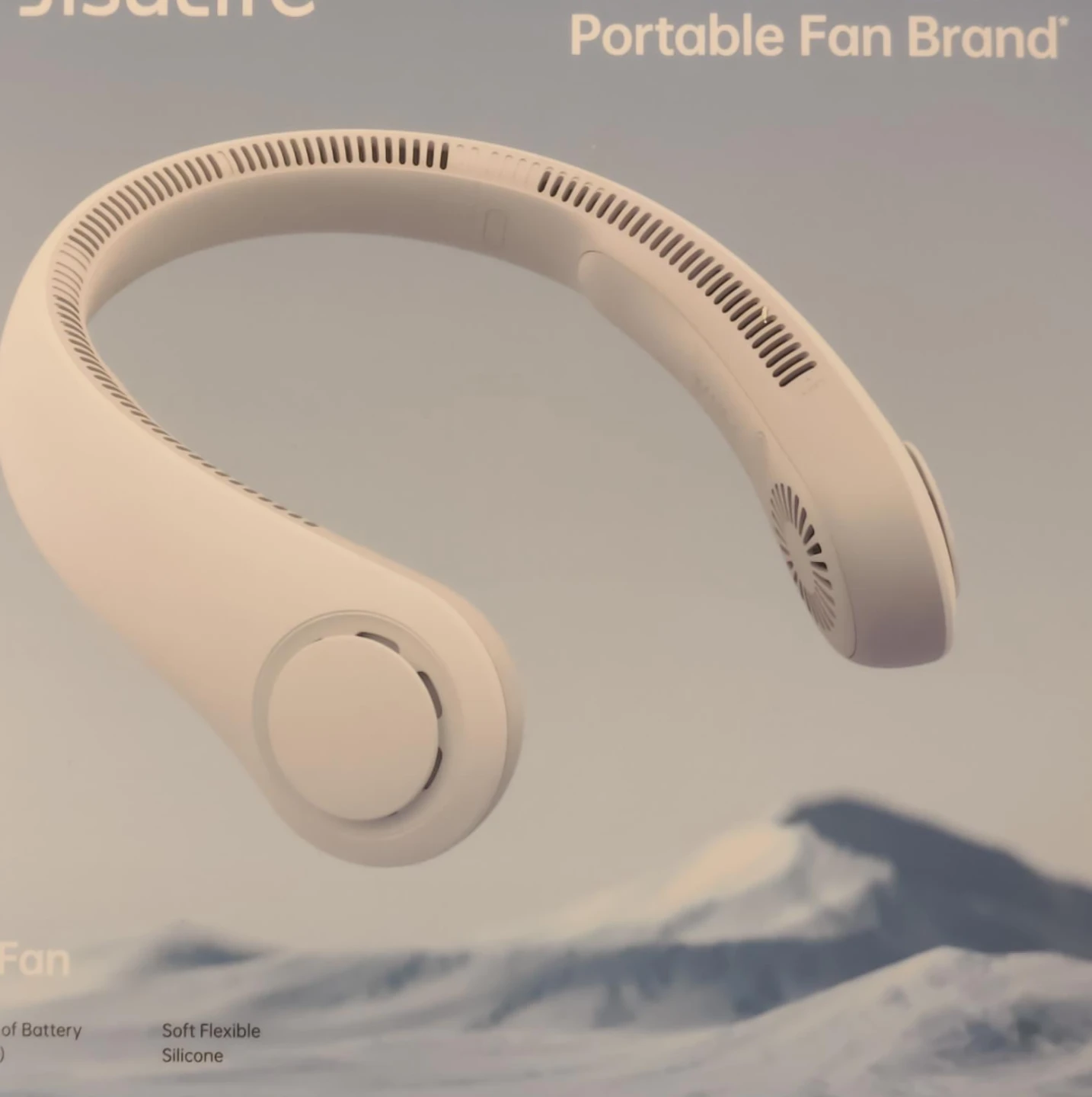 White Portable Neck Fan