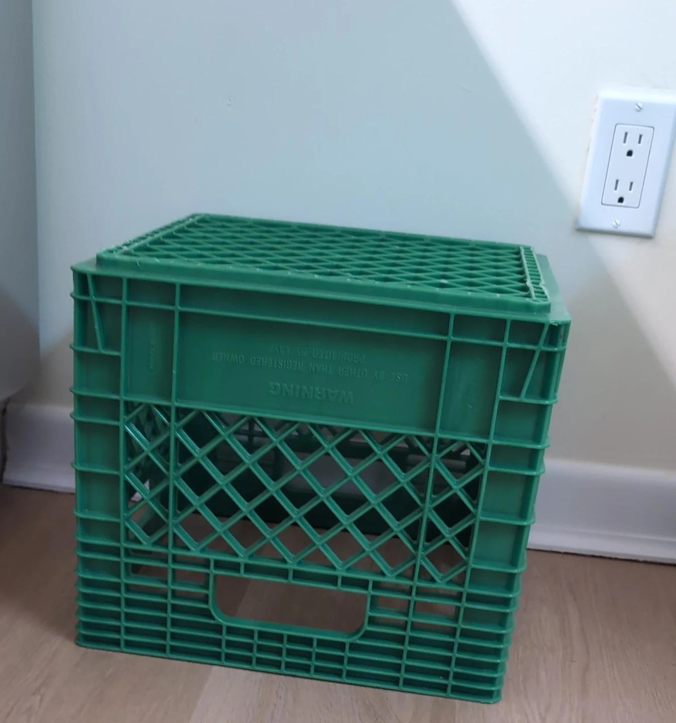 Green Milk Crate