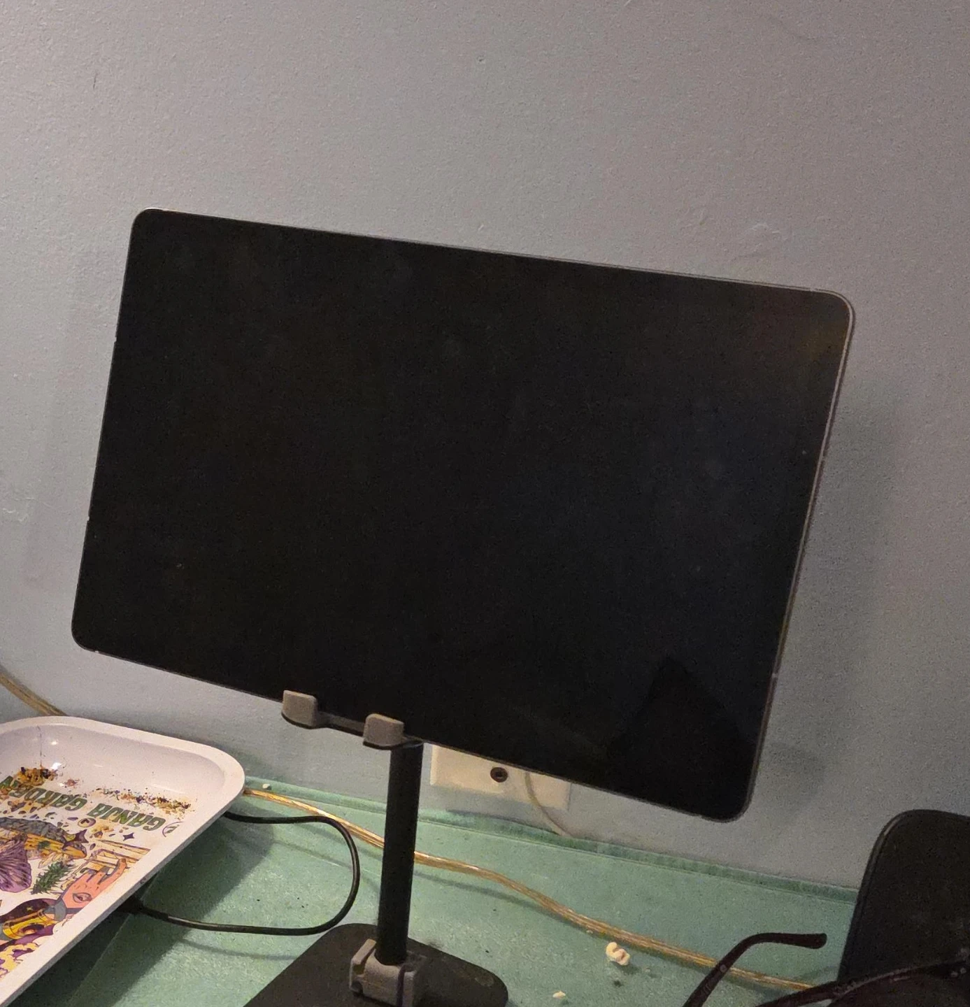 Tablet on stand