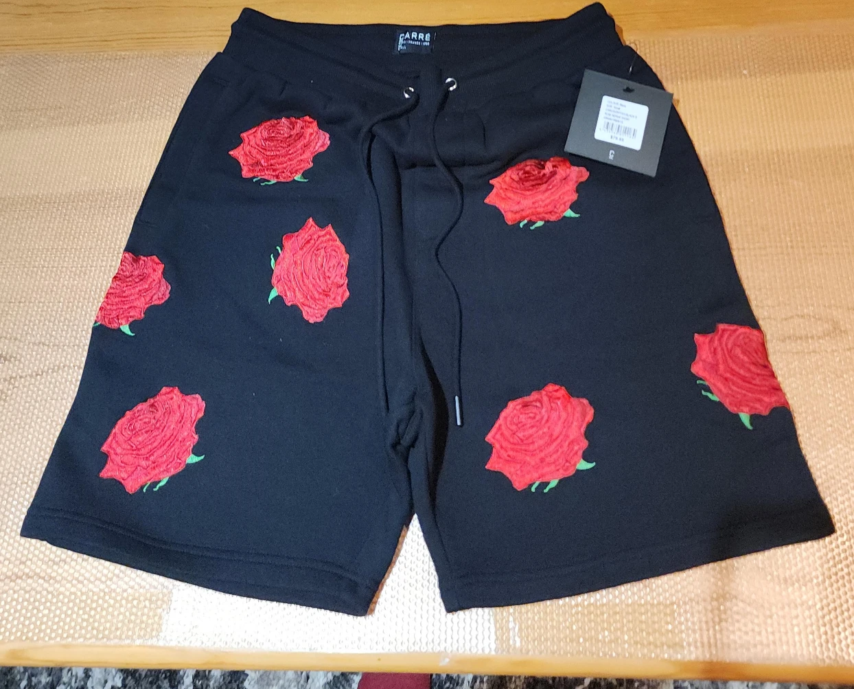 Carré Noir Rose Shorts, Size S #cleanout
