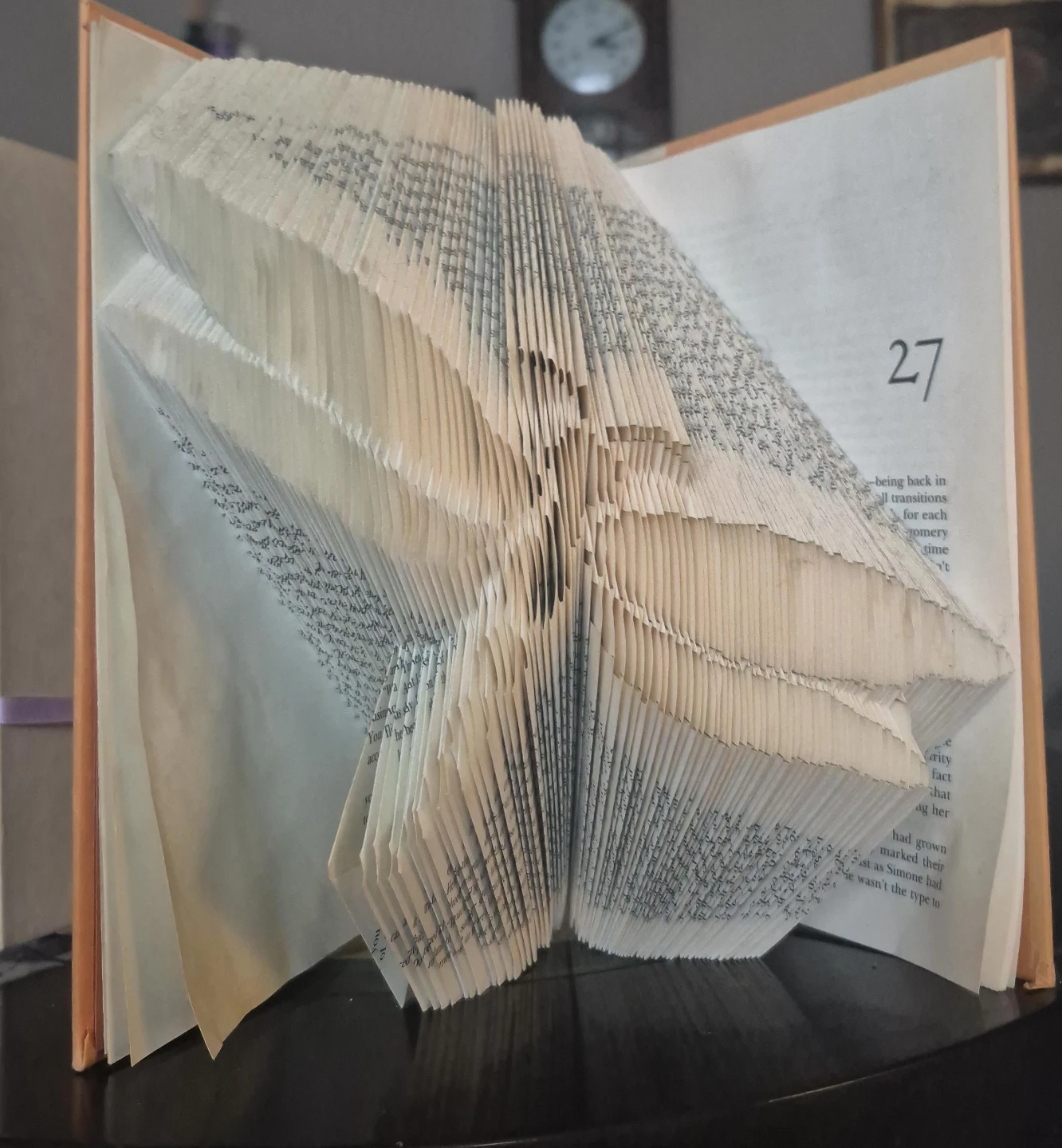 Book Art - Folded Book Sculpture