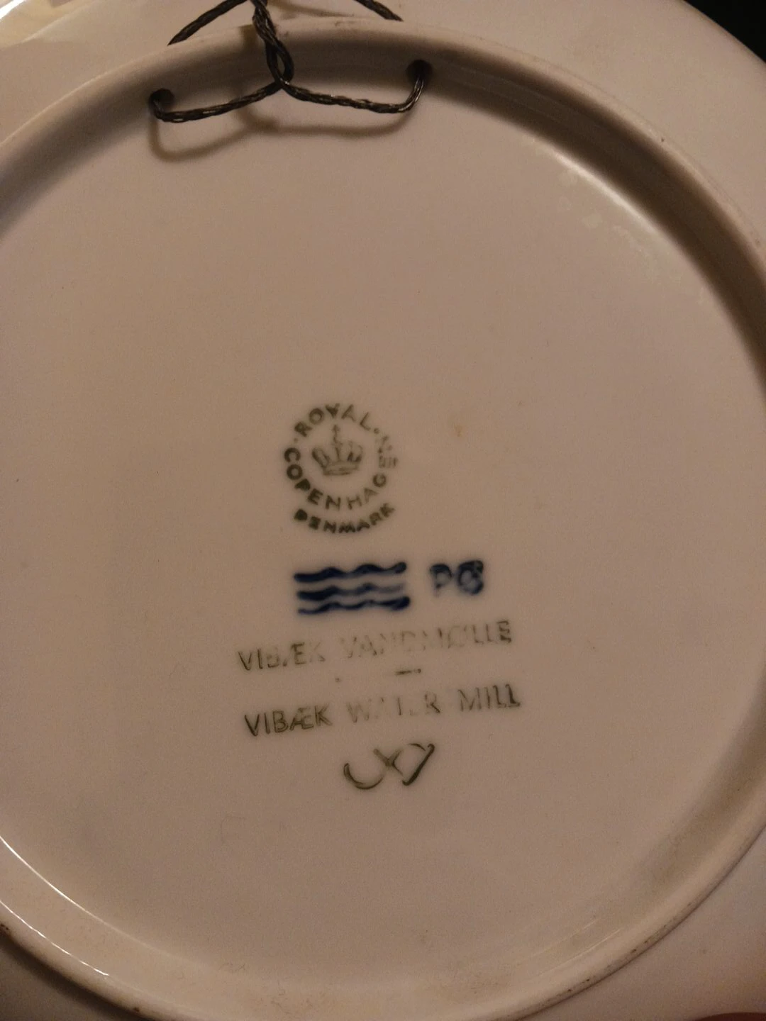 Royal Copenhagen Vibæk Water Mill Wall Plate