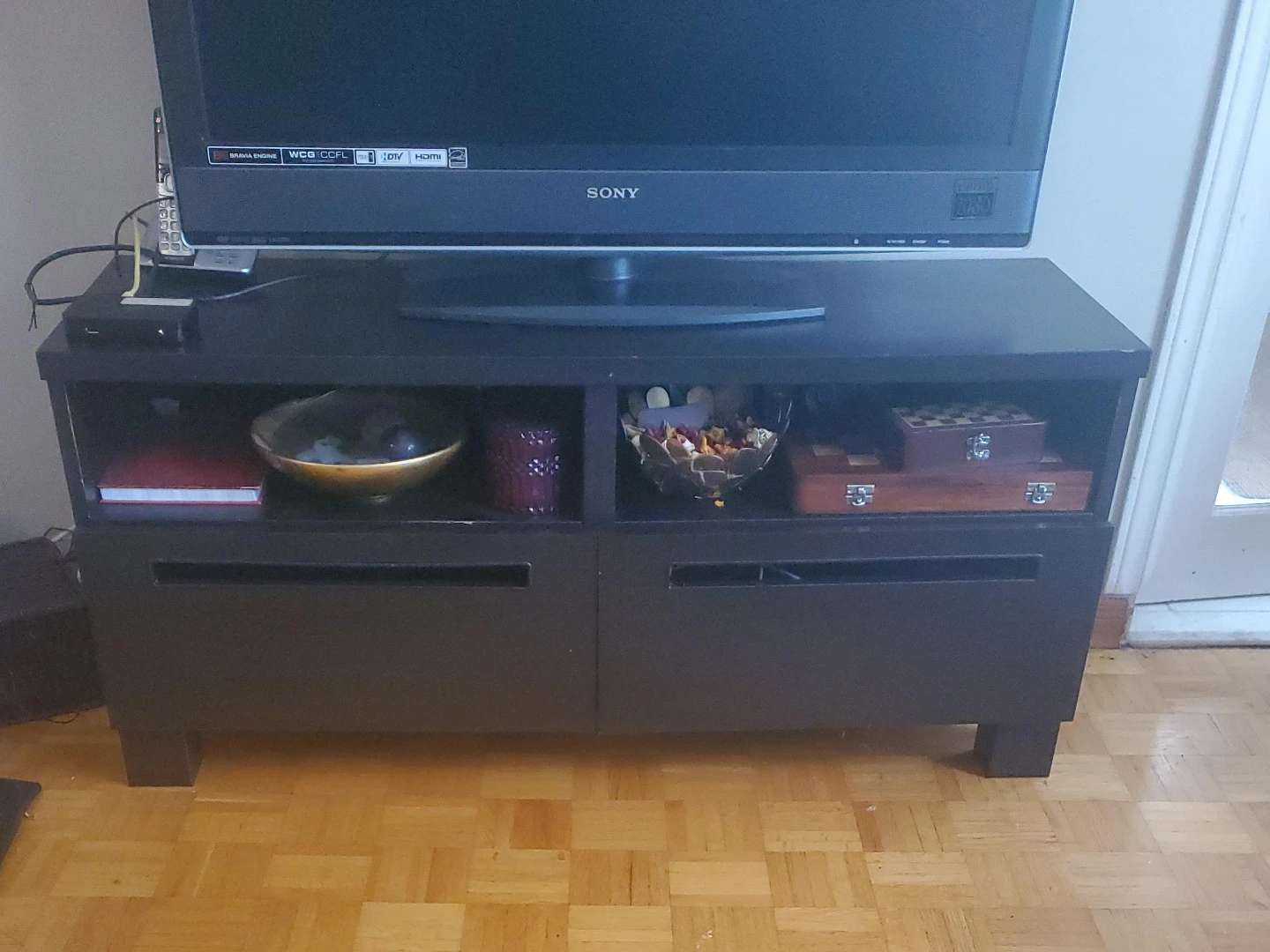 Black TV Stand