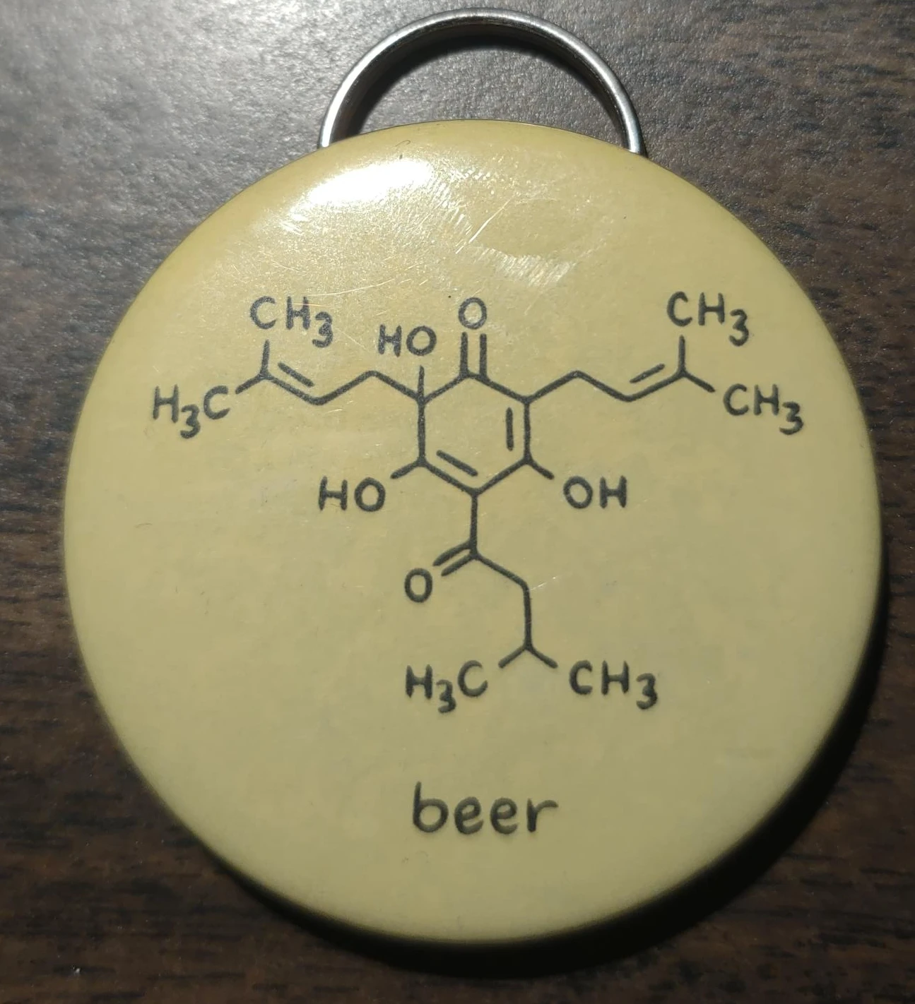 Beer Molecule Keychain