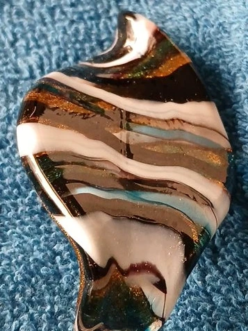 Unique Art Glass Pendant