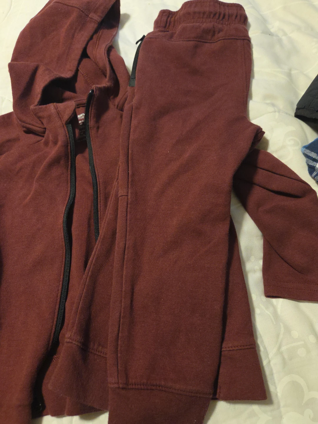 Old Navy Kids Burgundy Hoodie & Jogger Set