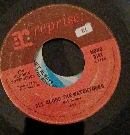 Jimi Hendrix Experience - All Along The Watchtower 45 RPM Record